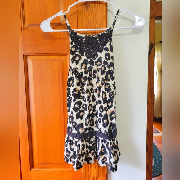 Justice Girls leopard print sequin dress 7 - Picture 1 of 7